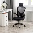 Adjustable Swivel Ergonomic Office Chair - Black - 3
