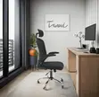 Adjustable Swivel Ergonomic Office Chair - Black - 5