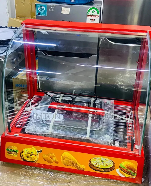 Commercial Curved-Glass Electric Food Warmer Display Showcase - 1