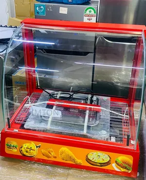 Commercial Curved-Glass Electric Food Warmer Display Showcase
