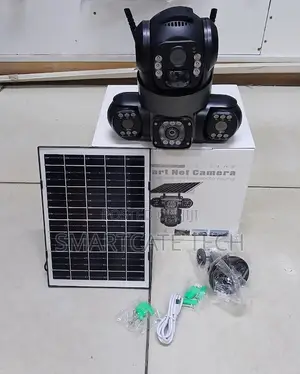 V380 Pro Triple Lens Solar WiFi PTZ Camera