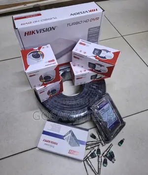 Hikvision 4-Channel 2MP CCTV Kit with Audio & Night Vision