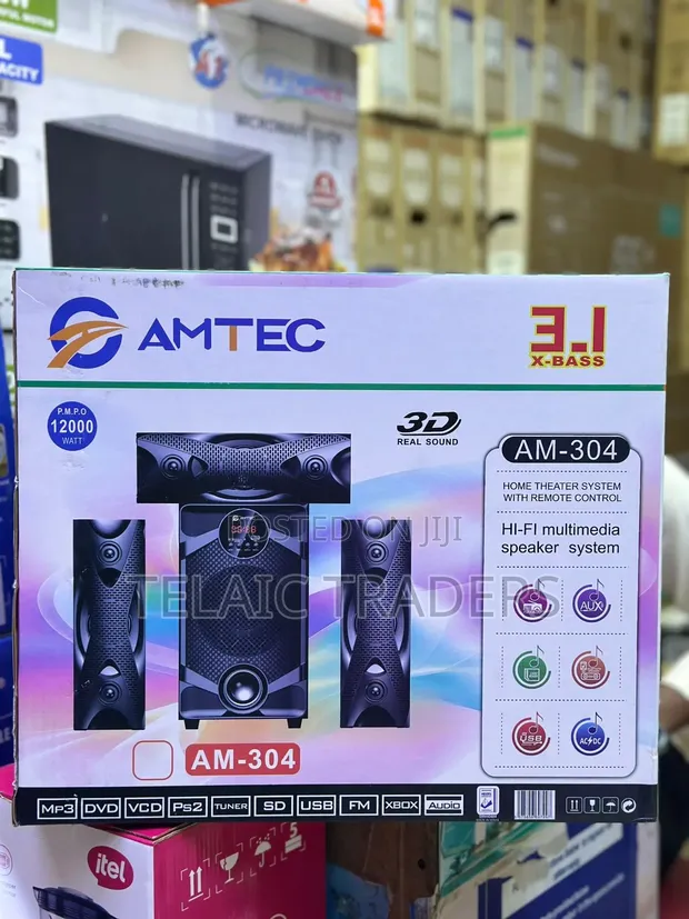 Amtec AM-304 Multimedia Speaker System - 1