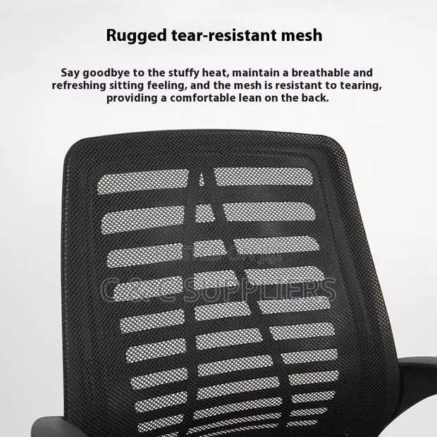 Executive Swivel Mesh Office Chair - Black - 1