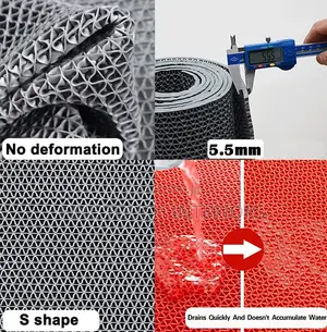 Durable PVC Water-Drainage Floor Mat