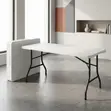 1.8m Foldable Outdoor Table - Plastic Top, Metal Frame - 1