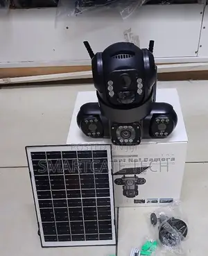 Kamera ya CCTV ya V380 Pro WiFi Solar yenye Triple Lens & Night Vision