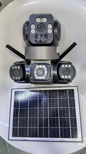 Triple Lens 4G Solar PTZ CCTV Camera with Audio