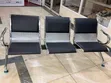 3-Link Padded Metallic Office Waiting Bench - 2