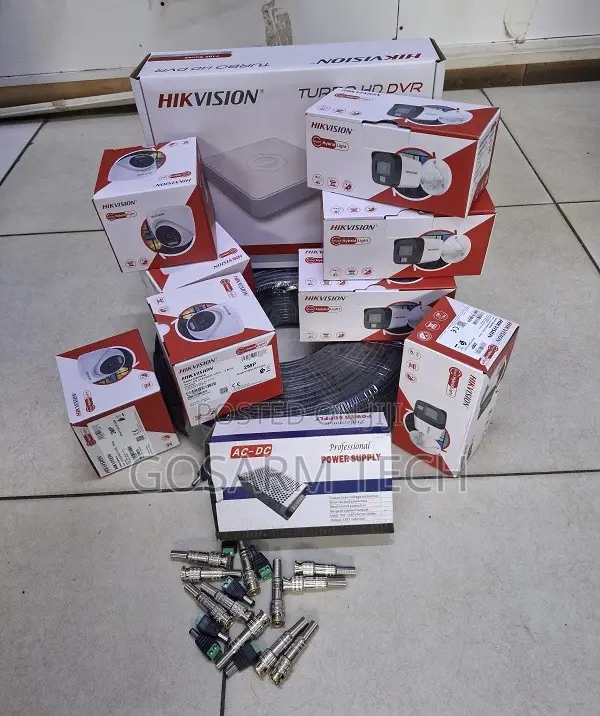 Hikvision Smart Hybrid CCTV 8 Camera 8 Channel DVR Kit - 1
