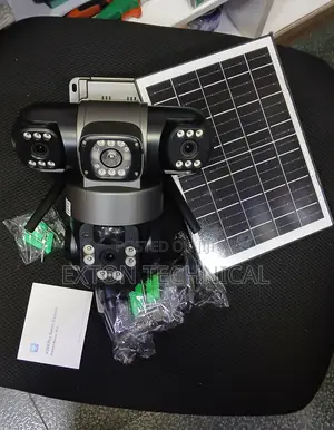 V380Pro Triple Lens 4G Electric Solar PTZ Camera
