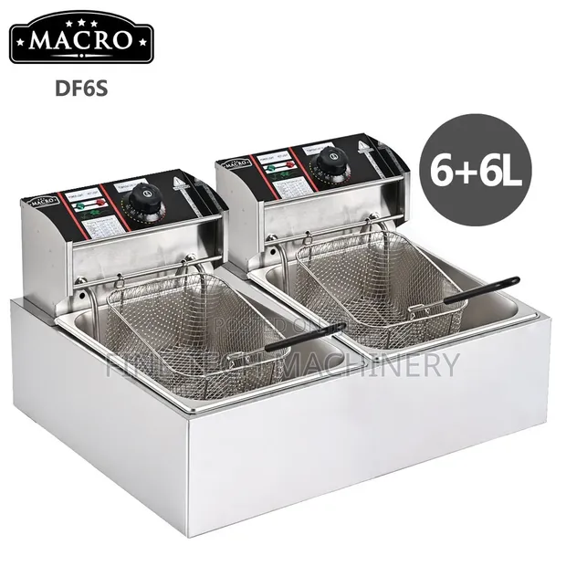 Macro Double Deep Fryer - Mpya Kabisa - 1
