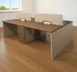 4-Way Modular Office Workstation with Storage - 1