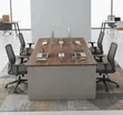 4-Way Modular Office Workstation with Storage - 2