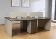 4-Way Modular Office Workstation with Storage - 5