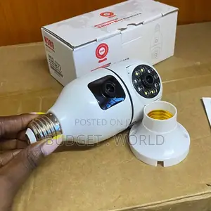 New V380 PTZ Bulb WiFi Dual Lens Camera
