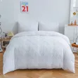 Tufted Cotton Duvet Cover Set - 7x8ft - 1
