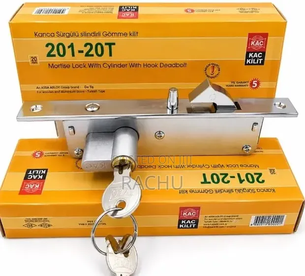 Aluminium Sliding Door Hook Lock - Brand New - 1