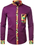 Ankara Print Men's Shirt - 1