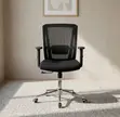 Mid Back Orthopedic Mesh Office Chair - Black - 3