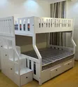 White Kids Bunk Bed with Storage - Built - 3