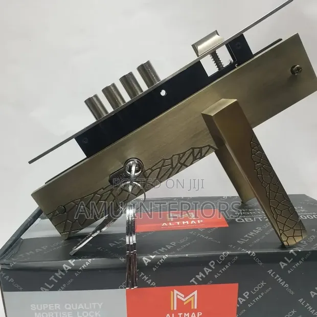 Heavy Duty Main Door Lock - 4 Pin Cylinder, 5 Keys - 1