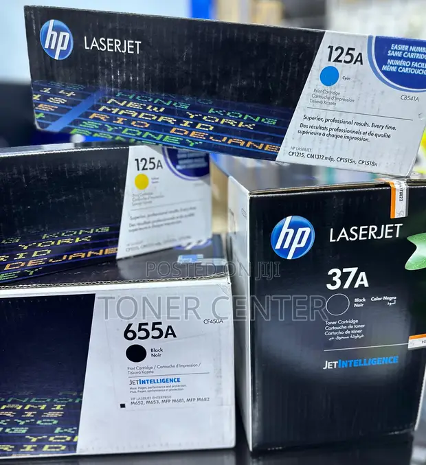 HP 655a Black Toner Cartridge (CF450A) - 1