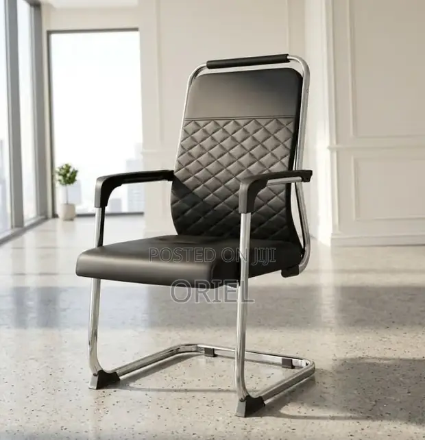 Modern Office Visitor/Conference Chair - Black - 1