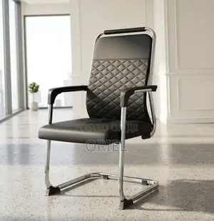 Modern Office Visitor/Conference Chair - Black