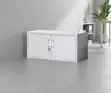 2-Door Office Storage Cabinet - White - 1