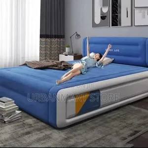 5x6 Inflatable Air Bed with Headrest (203x152x36cm)