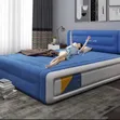 5x6 Inflatable Air Bed with Headrest (203x152x36cm) - 1