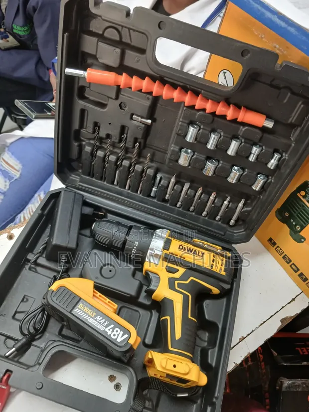 Brand New Dewalt Cordless Drill with Lithium-Ion Battery - 1