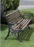 Elegant Garden Wooden Bench for Relaxing - 3