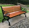 Elegant Garden Wooden Bench for Relaxing - 5
