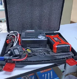 Portable 12V Car Jump Starter & Air Compressor 99800mAh