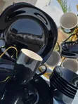 18-Piece Black Ceramic Dinner Set - 2