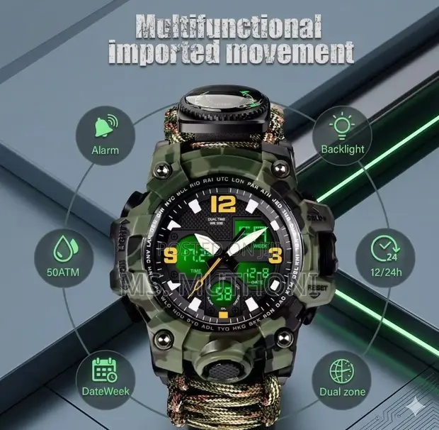 23-in-1 Tactical Military Survival Watch - 1