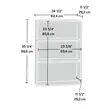 3-Tier Standard Bookcase, Cherry Finish - 3