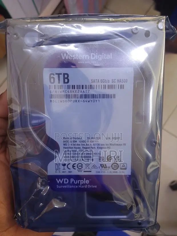 WD Purple 6TB Surveillance HDD - 1