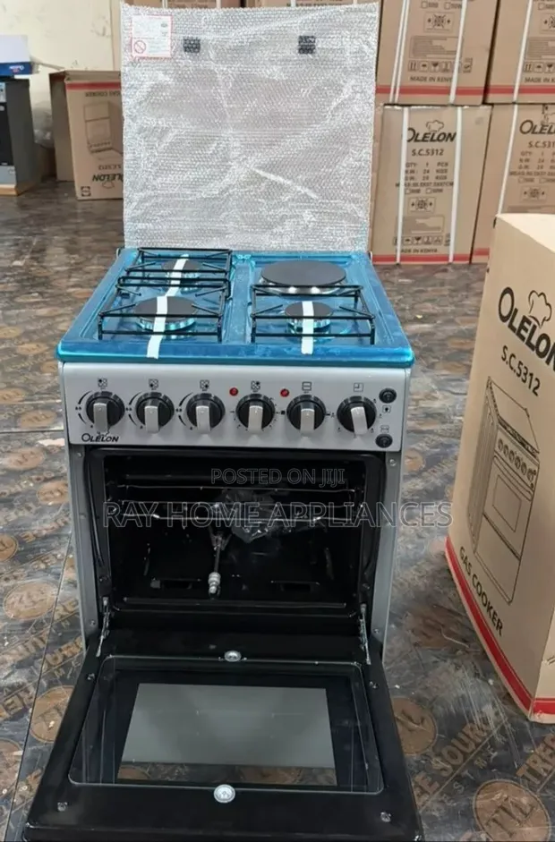New 3 Gas + 1 Electric Plate Standing Cooker - 1