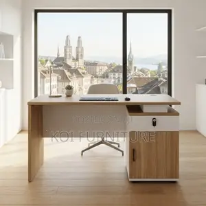 Algore 140CM Brown Modern Executive Desk