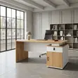 Algore 140CM Brown Modern Executive Desk - 2