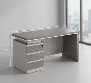 Modern Gray Executive Desk