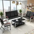 Executive 5-Seater Leather Sofa Set Bench - 5