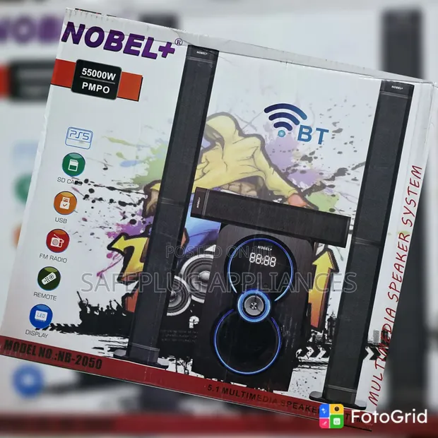 Nobel+ NB-2050 3.1CH Speaker System - Brand New - 1