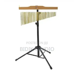 Hanging Bar Chimes - 36 Brass Chimes with Stand