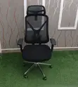 Breathable Fabric Staff Office Chair - Black - 1