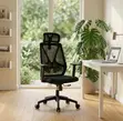 Breathable Fabric Staff Office Chair - Black - 4