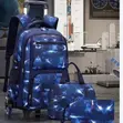 3 Wheel Rolling Trolley School Bag - 2
